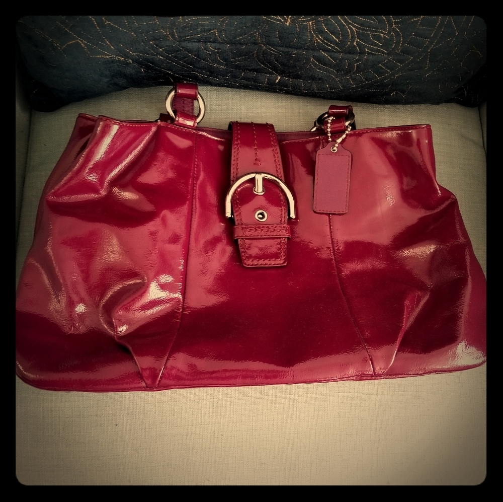 Patent Leather Coach Soho Bag